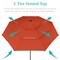Best Choice Products 10ft 3-Tier Solar Patio Umbrella w/ 24 LED Lights, Tilt Adjustment, Easy Crank